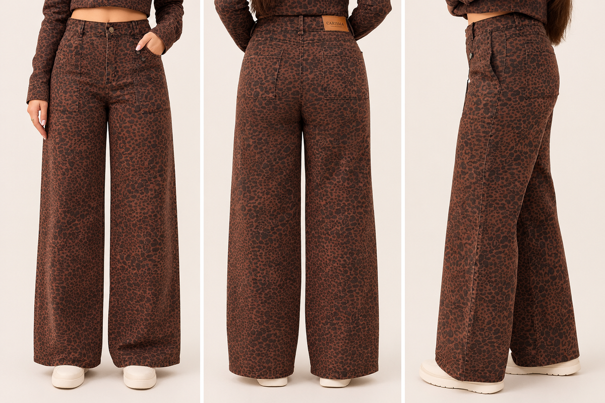1590 Wide Leg Rigid LEOPARD
