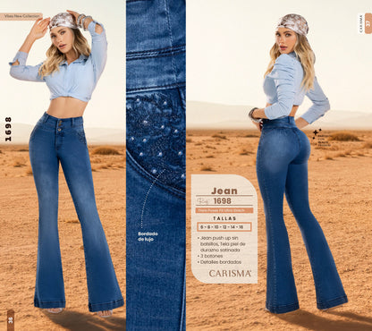 1698 JEANS COLOMBIANO CARISMA (ORDENA TALLA MENOS)