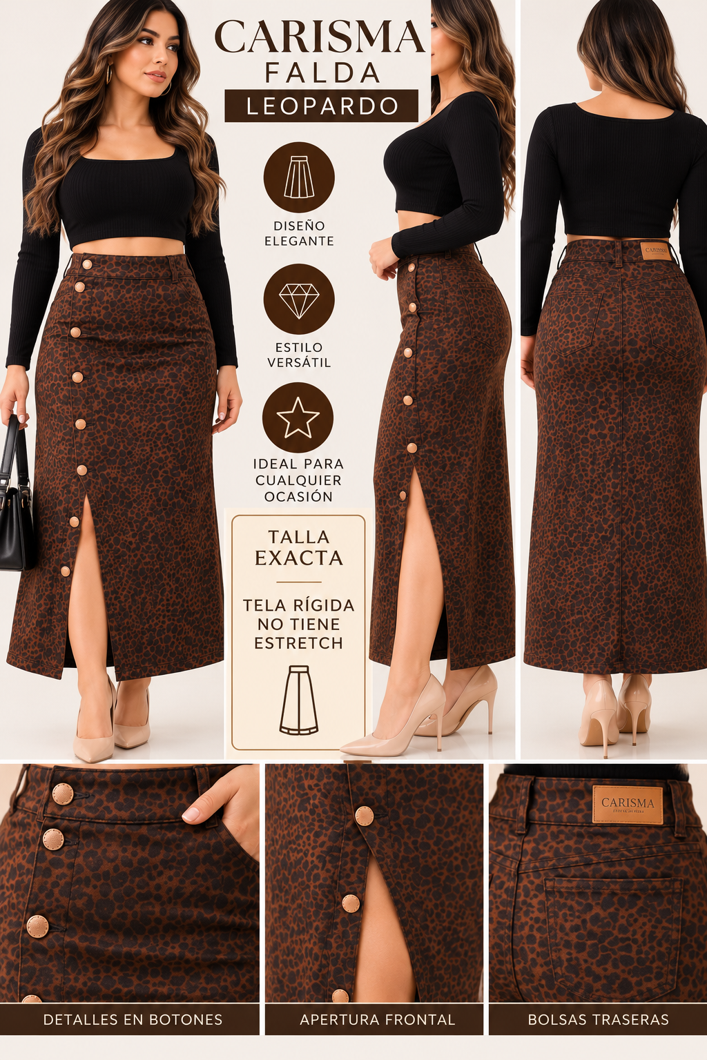 Falda Larga LEOPARD