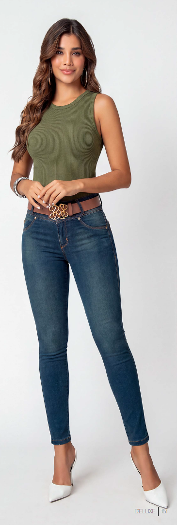 7383 JEANS COLOMBIANO DELUXE TALLA EXACTA (SÚPER SKINNY)