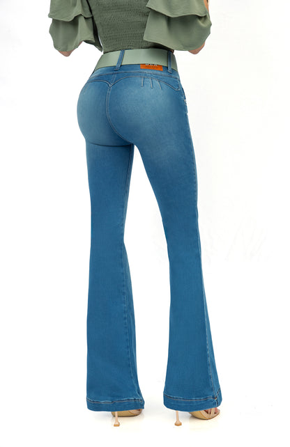7134 JEANS COLOMBIANO DELUXE SEMI-CAMPANA RIVIERA