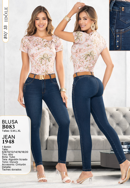 B083 BLUSA DAMA BVIOLET