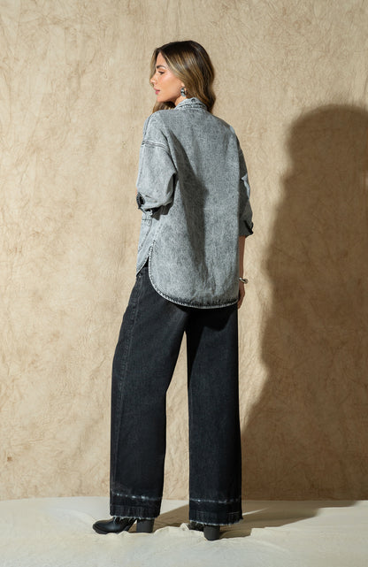 V07276 JEAN 1 BOTON DELUXE (PALAZZO HOLGADO)