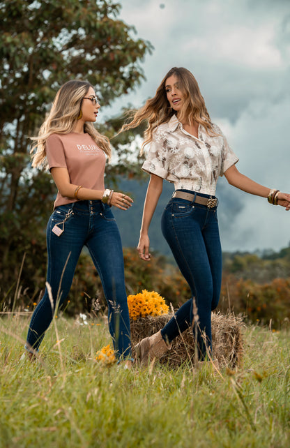 V07323 JEAN 3 BOTONES DELUXE (TALLA EXACTA) súper skinny