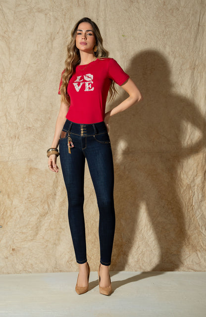 7326 JEAN 3 BOTONES DELUXE (TALLA EXACTA)