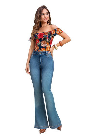 108 JEANS COLOMBIANO DELUXE SEMI-CAMPANA LA RIVIERA