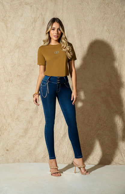 V07315 JEAN 3 BOTONES DELUXE (TALLA EXACTA)